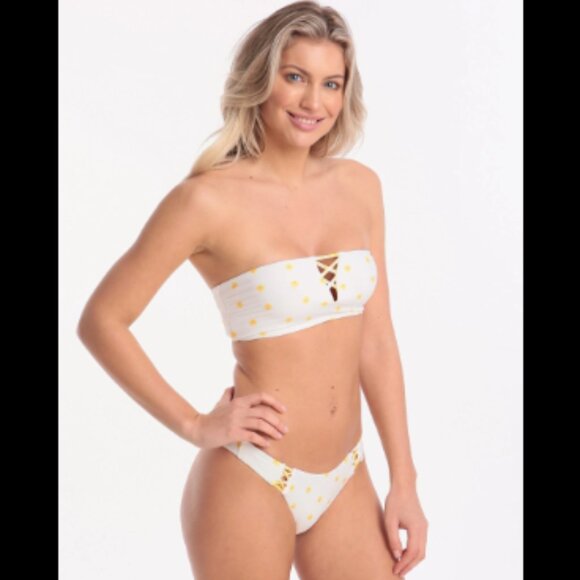 Brand New Seafolly Women's Sunflower High Cut Reversible Bikini Bottoms - Picture 12 of 16